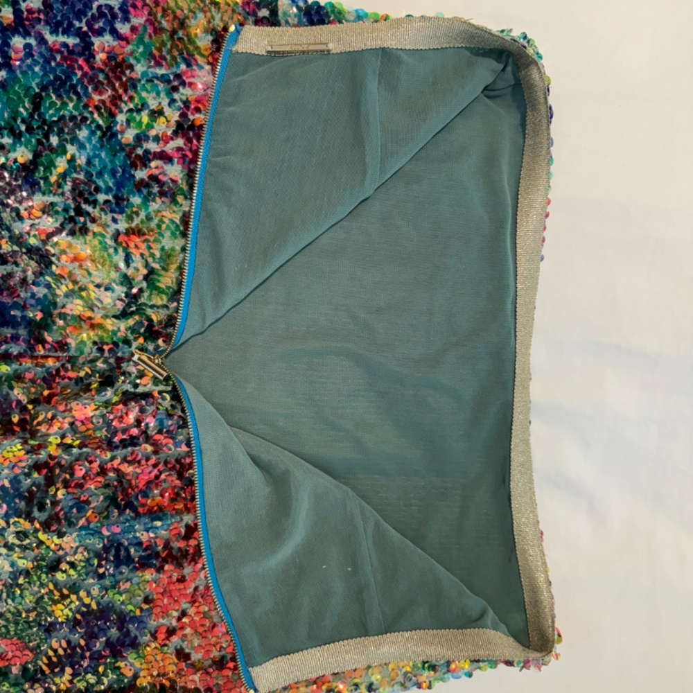 Alexis Storm Beaded Fringe Skirt in Botanical Sequin - Top & Bottom: Size XS - Picture 7 of 14